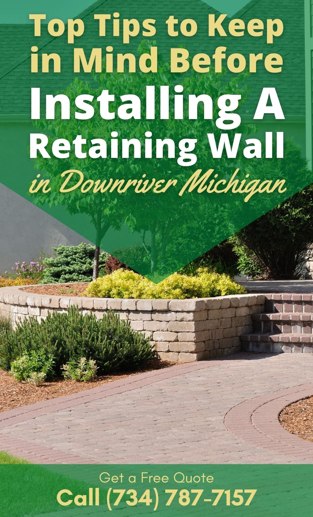 Installing a Retaining Wall in Downriver MI